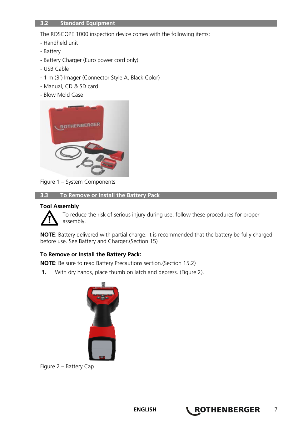 ROTHENBERGER ROSCOPE 1000 Set TEC 1000 User Manual | Page 9 / 96