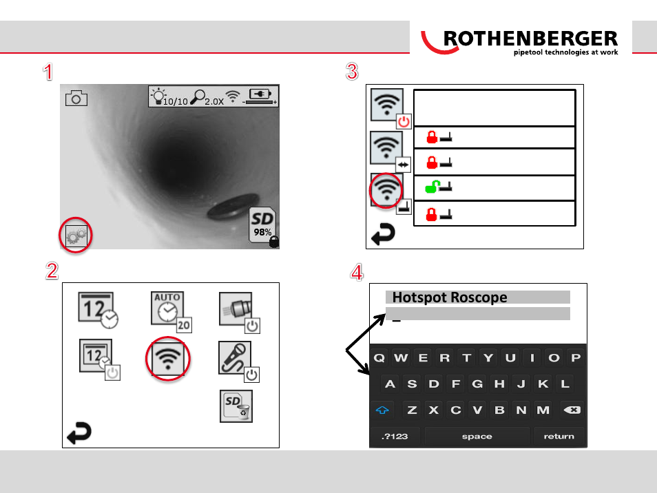 Hotspot roscope | ROTHENBERGER ROSCOPE i2000 Wifi-Connection User Manual | Page 6 / 12