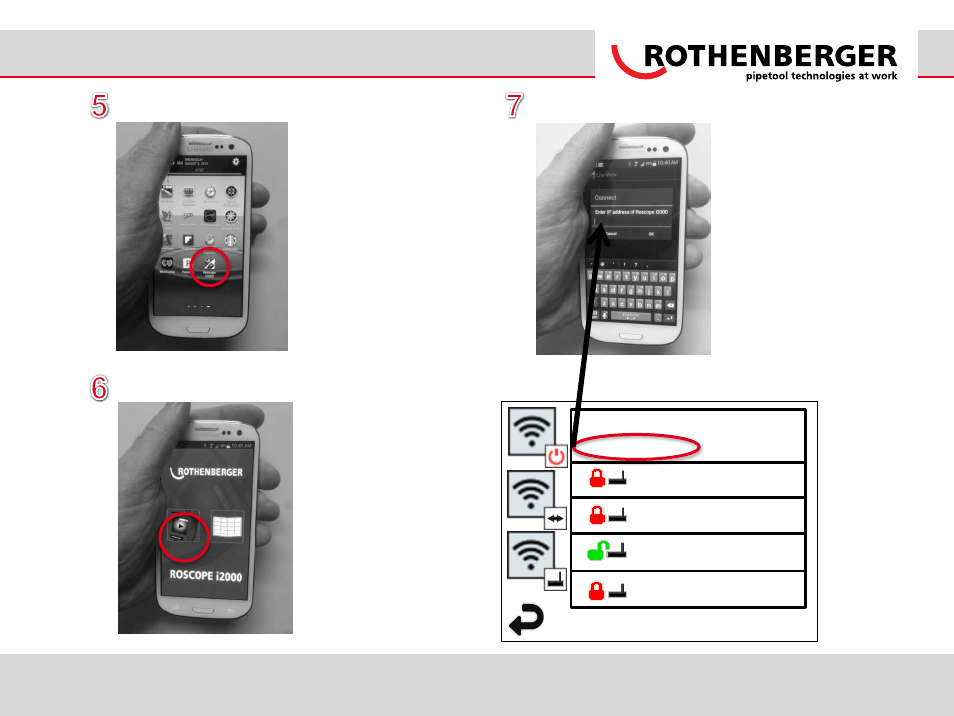 Roscope | ROTHENBERGER ROSCOPE i2000 Wifi-Connection User Manual | Page 7 / 12