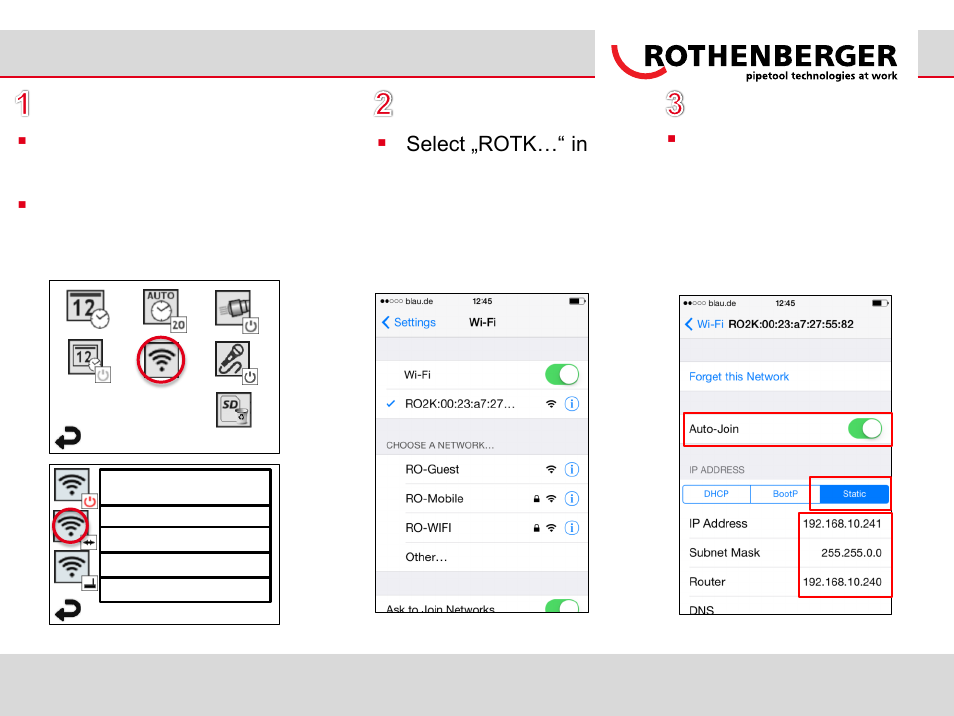 ROTHENBERGER ROSCOPE i2000 Wifi-Connection User Manual | Page 9 / 12