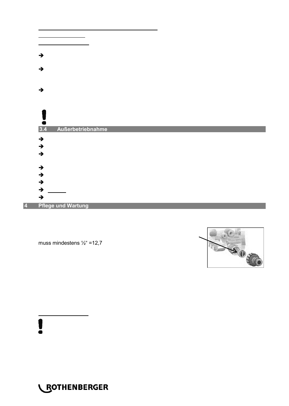 ROTHENBERGER Hochdruck-Rohrreiniger User Manual | Page 10 / 76