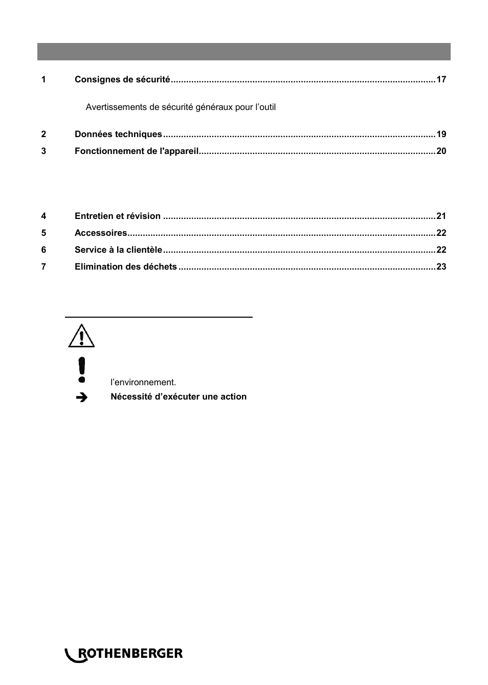 ROTHENBERGER Hochdruck-Rohrreiniger User Manual | Page 20 / 76