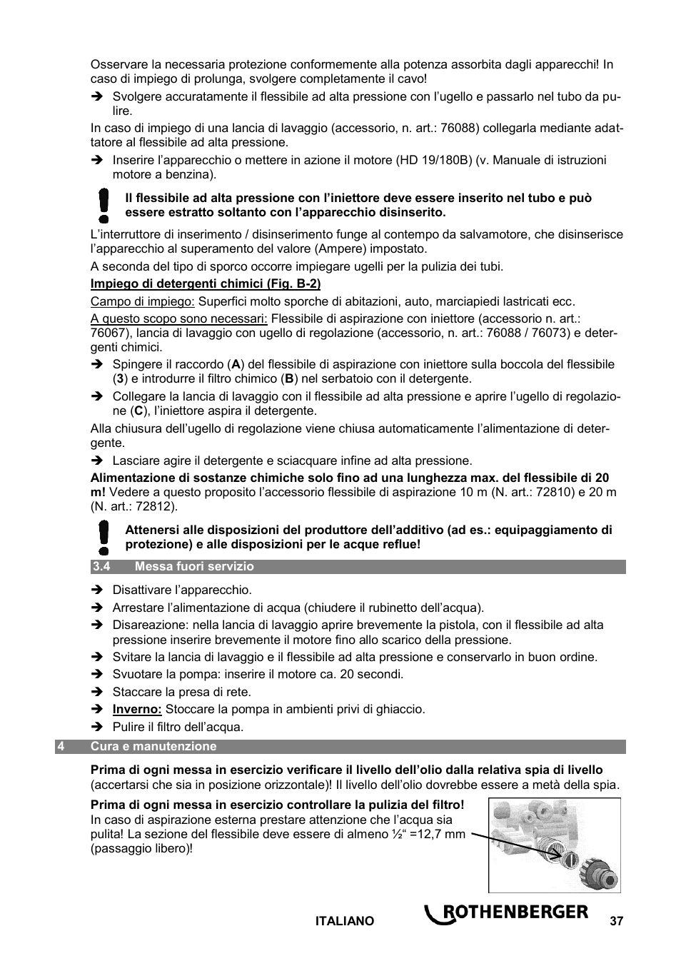 ROTHENBERGER Hochdruck-Rohrreiniger User Manual | Page 41 / 76