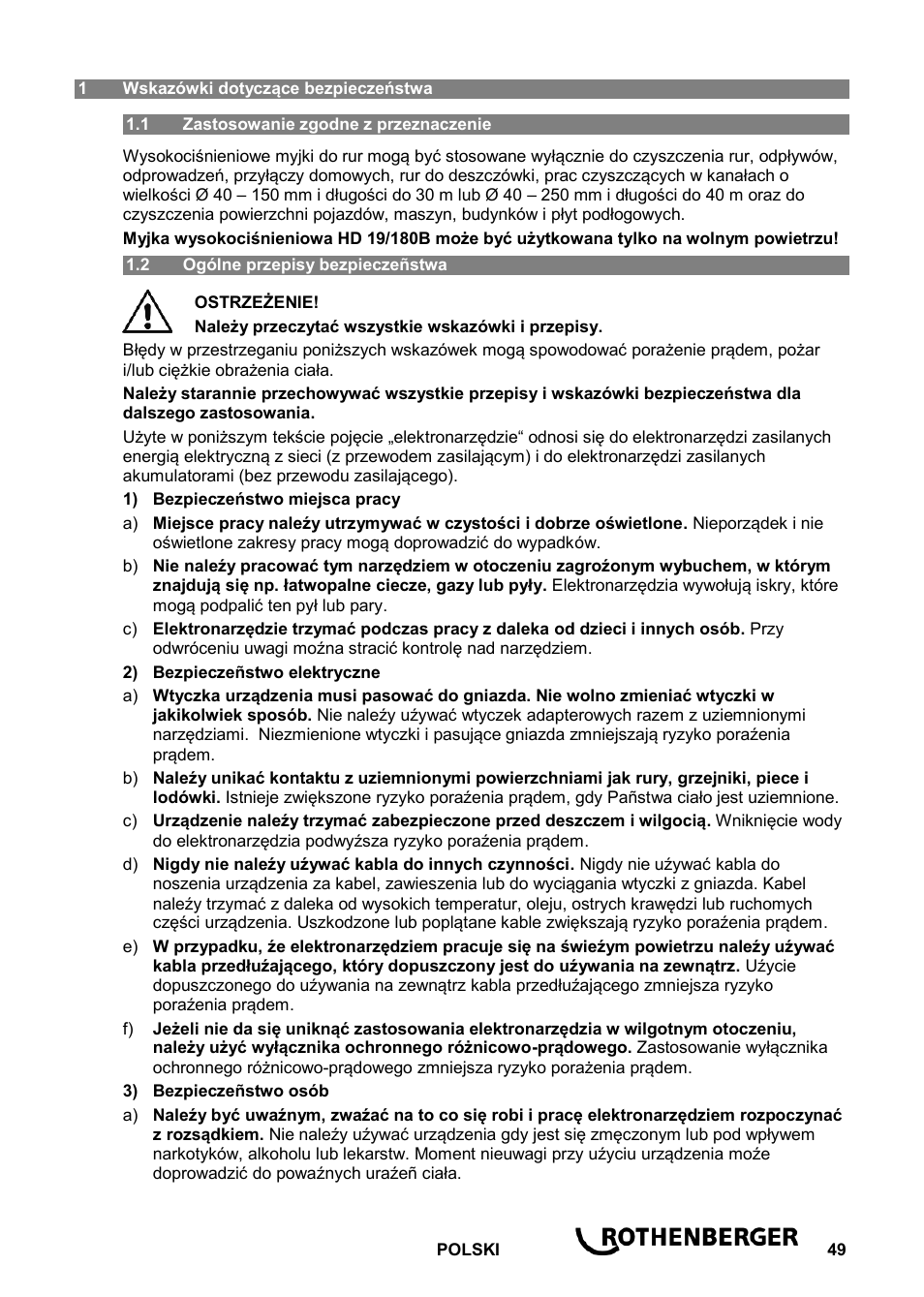 ROTHENBERGER Hochdruck-Rohrreiniger User Manual | Page 53 / 76