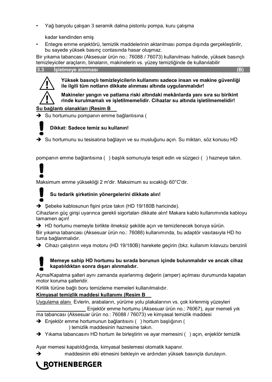 ROTHENBERGER Hochdruck-Rohrreiniger User Manual | Page 64 / 76