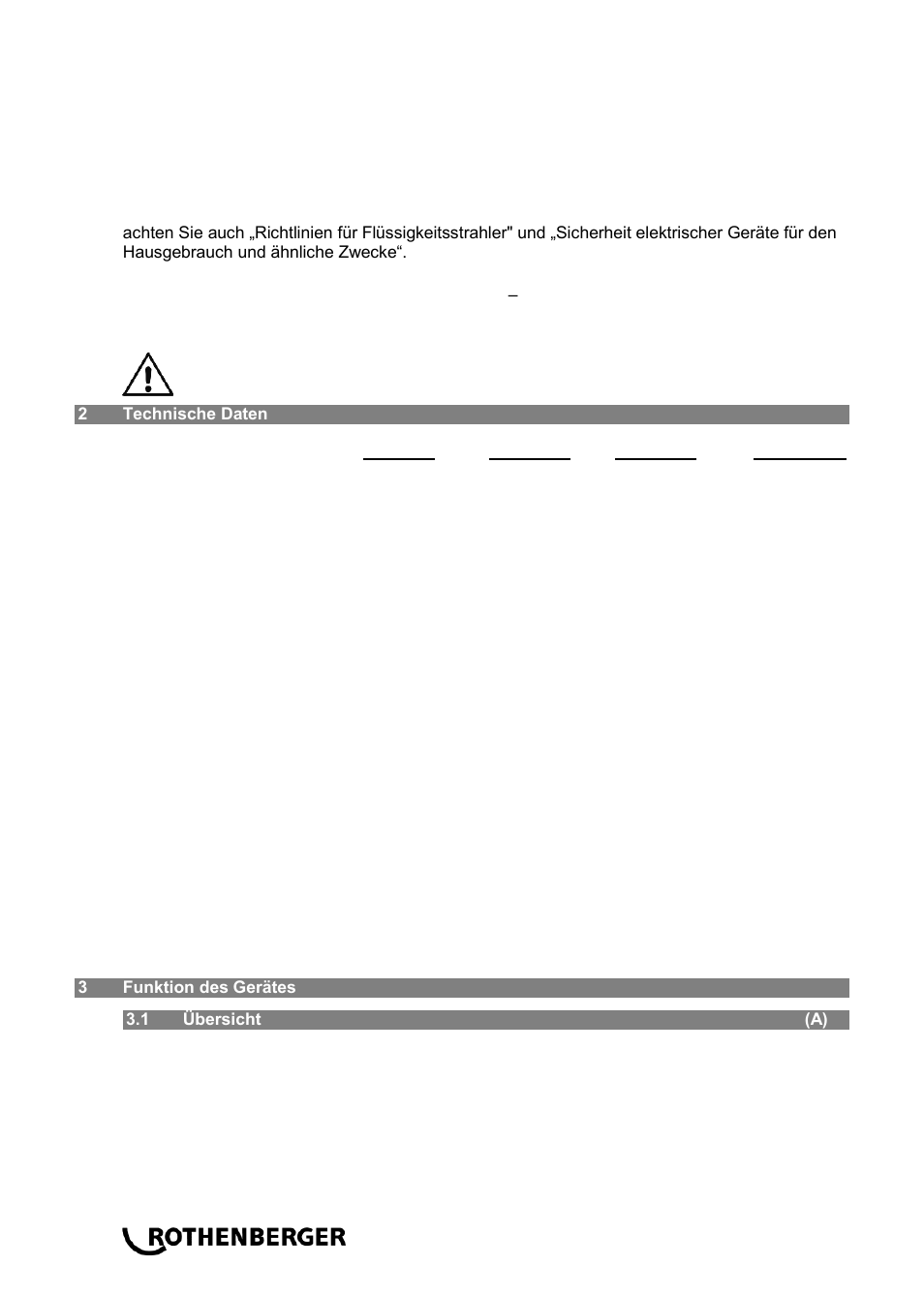 ROTHENBERGER Hochdruck-Rohrreiniger User Manual | Page 8 / 76