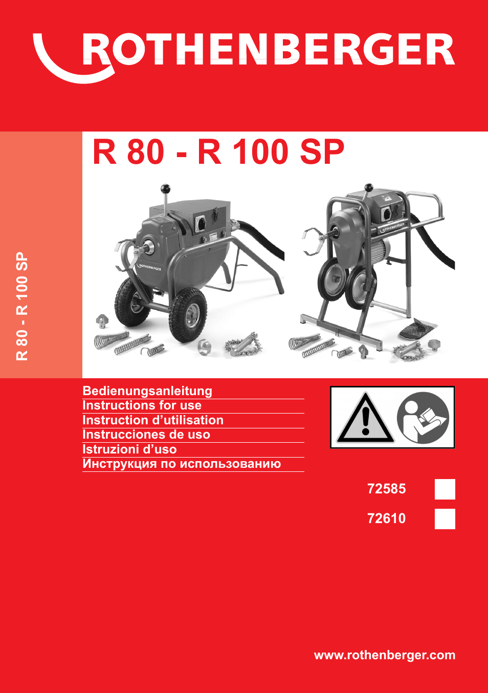 ROTHENBERGER R 100 SP User Manual | 52 pages