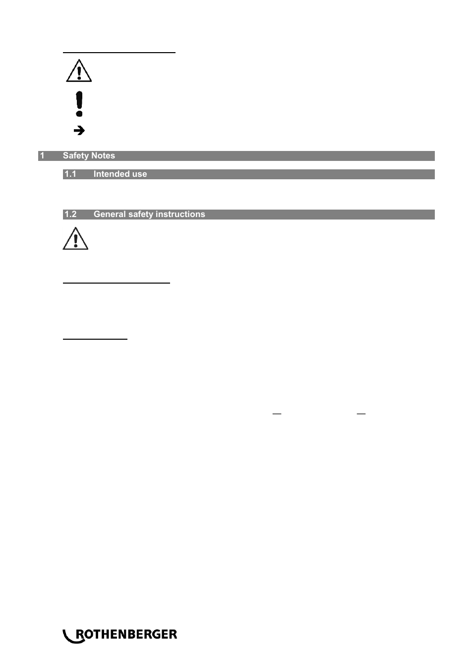 ROTHENBERGER R 100 SP User Manual | Page 12 / 52