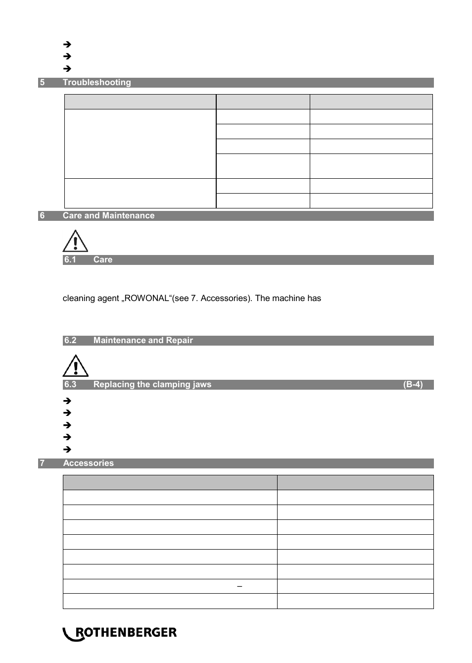 ROTHENBERGER R 100 SP User Manual | Page 16 / 52