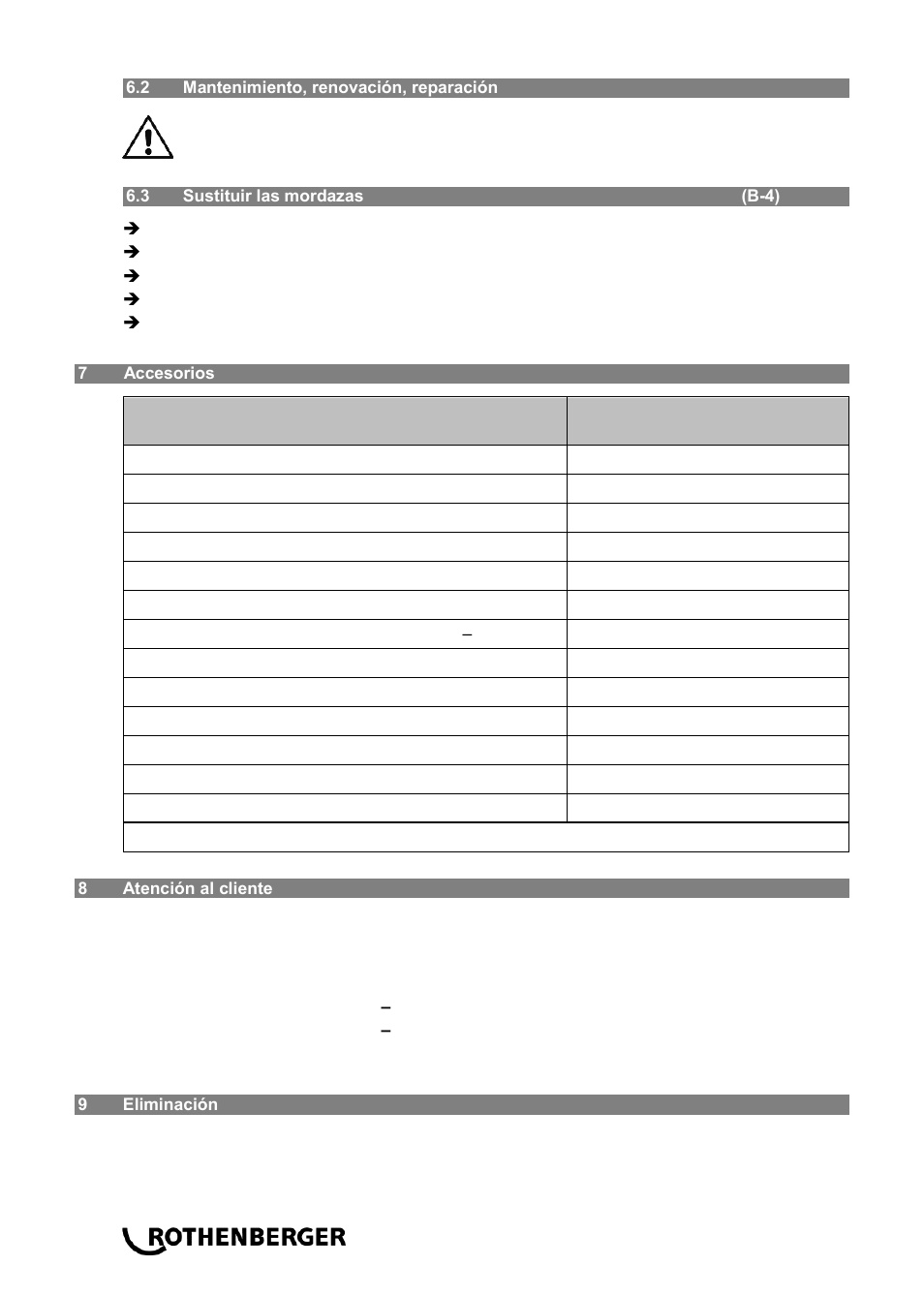 ROTHENBERGER R 100 SP User Manual | Page 32 / 52