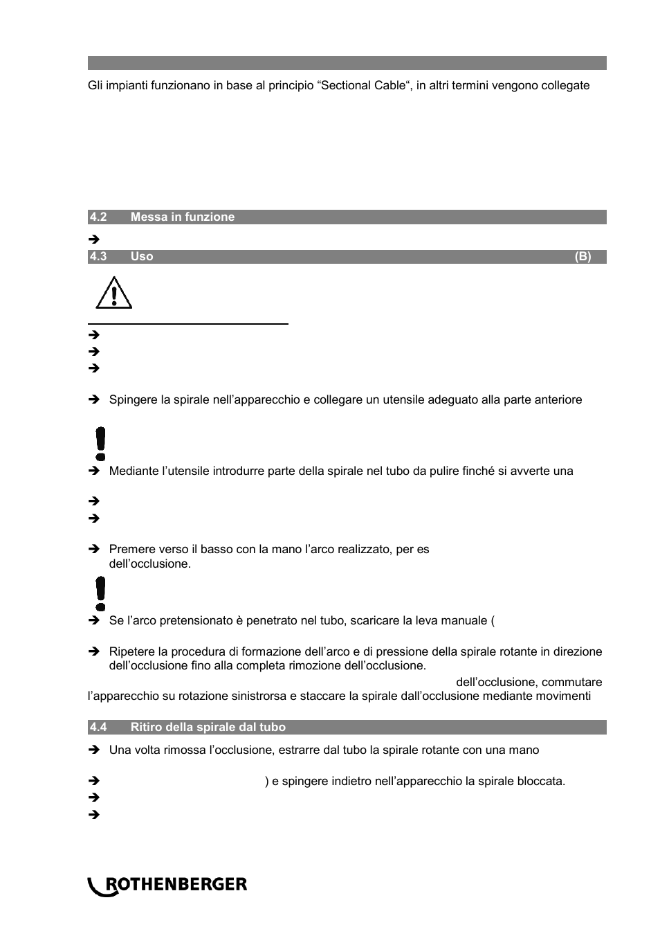 ROTHENBERGER R 100 SP User Manual | Page 38 / 52
