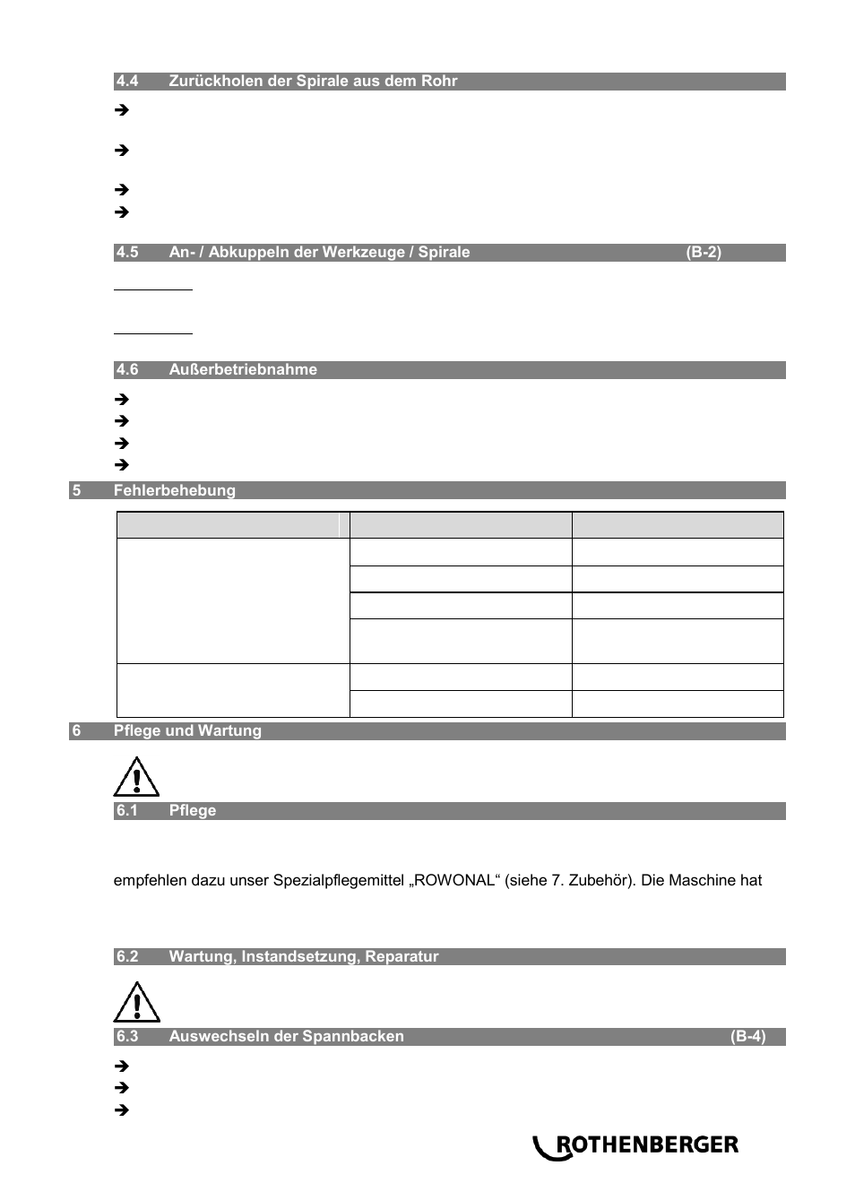 ROTHENBERGER R 100 SP User Manual | Page 9 / 52