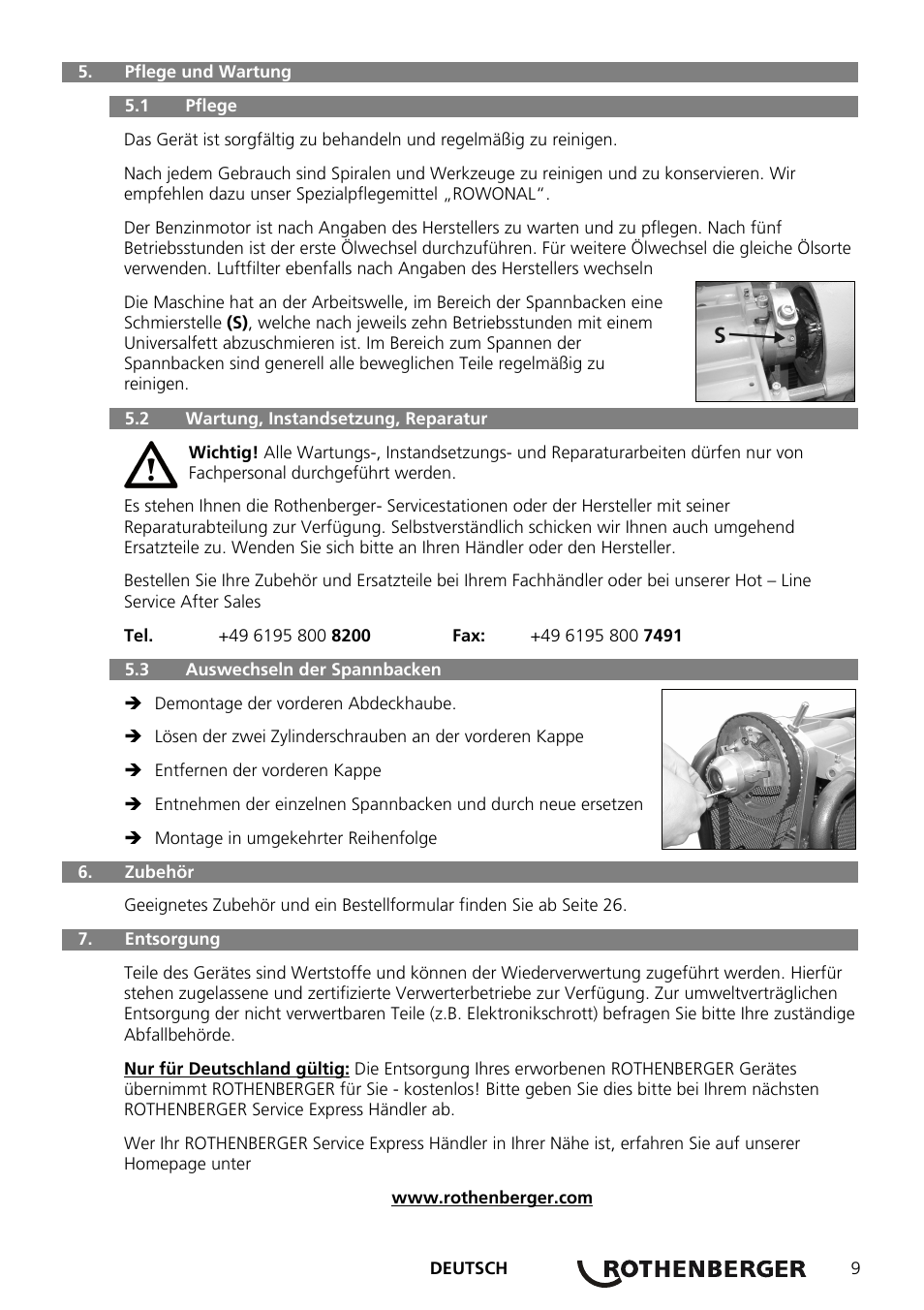 ROTHENBERGER R 140 B User Manual | Page 11 / 32