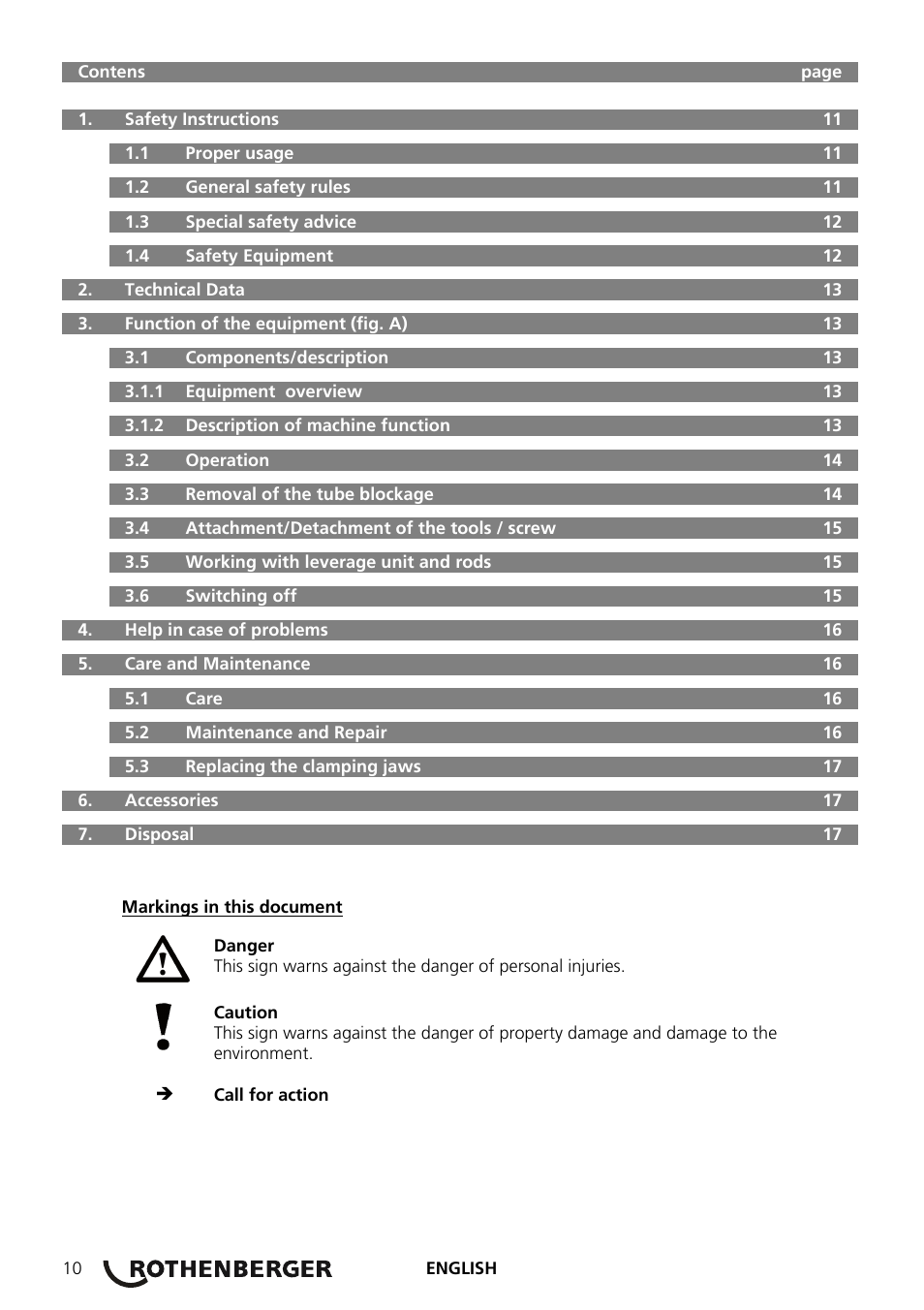 ROTHENBERGER R 140 B User Manual | Page 12 / 32