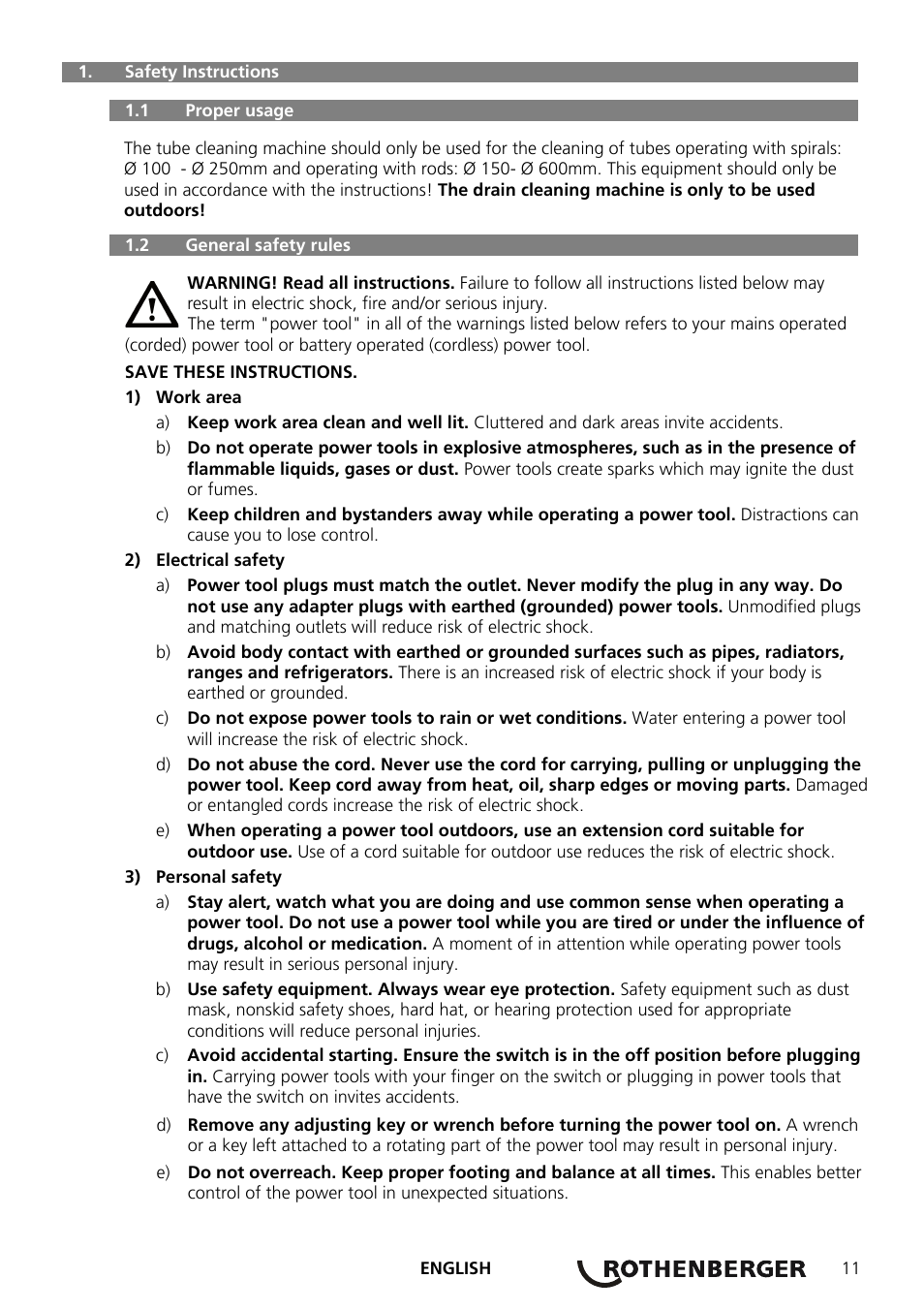 ROTHENBERGER R 140 B User Manual | Page 13 / 32