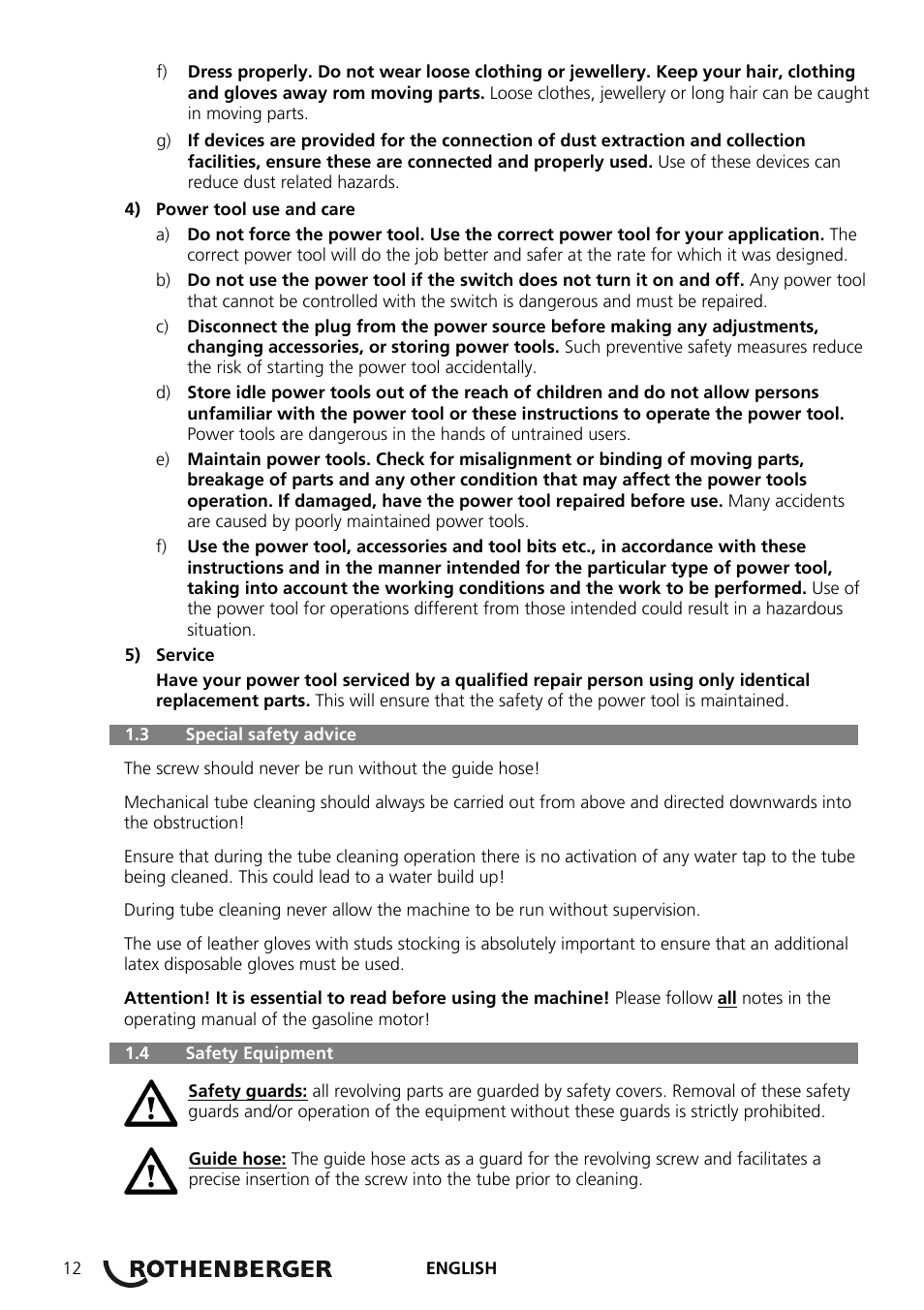 ROTHENBERGER R 140 B User Manual | Page 14 / 32
