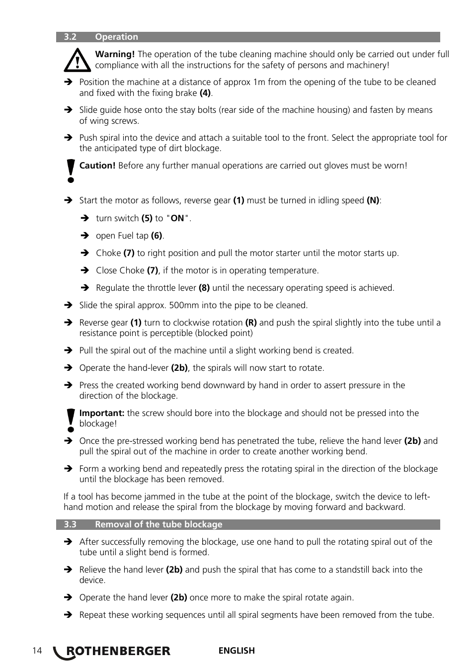 ROTHENBERGER R 140 B User Manual | Page 16 / 32