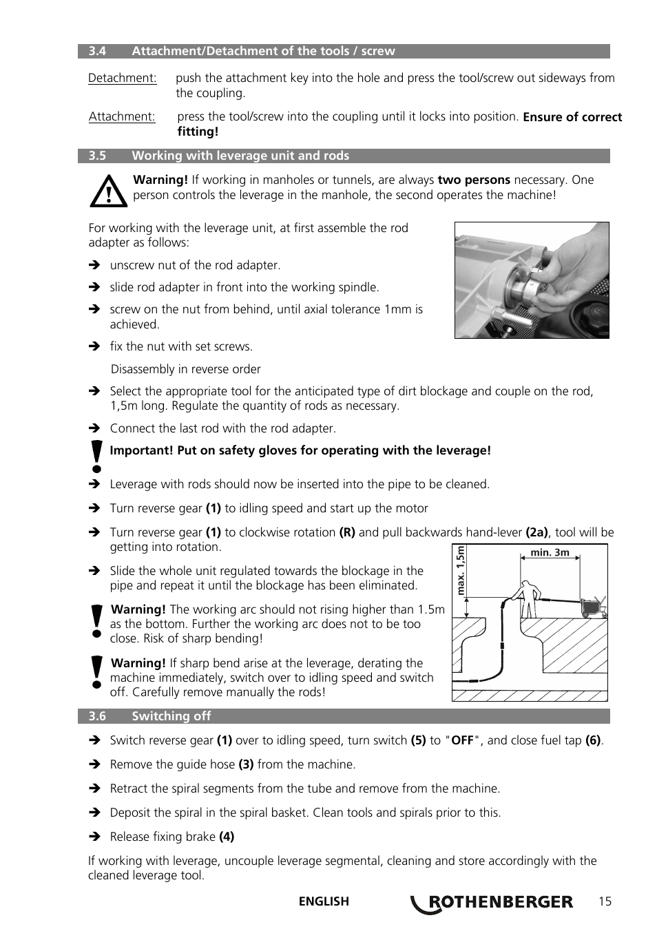 ROTHENBERGER R 140 B User Manual | Page 17 / 32