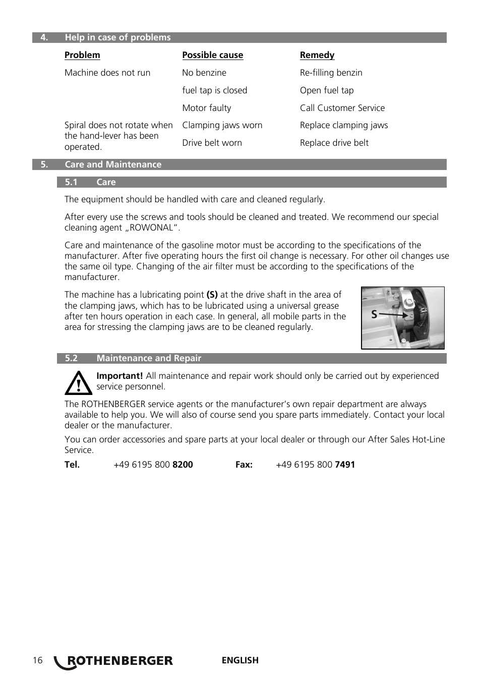 ROTHENBERGER R 140 B User Manual | Page 18 / 32