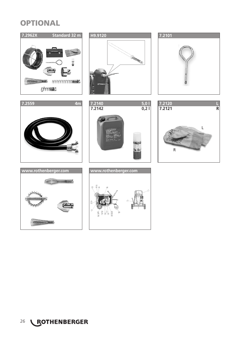 Optional | ROTHENBERGER R 140 B User Manual | Page 28 / 32