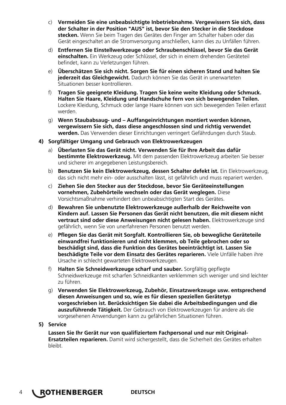 ROTHENBERGER R 140 B User Manual | Page 6 / 32