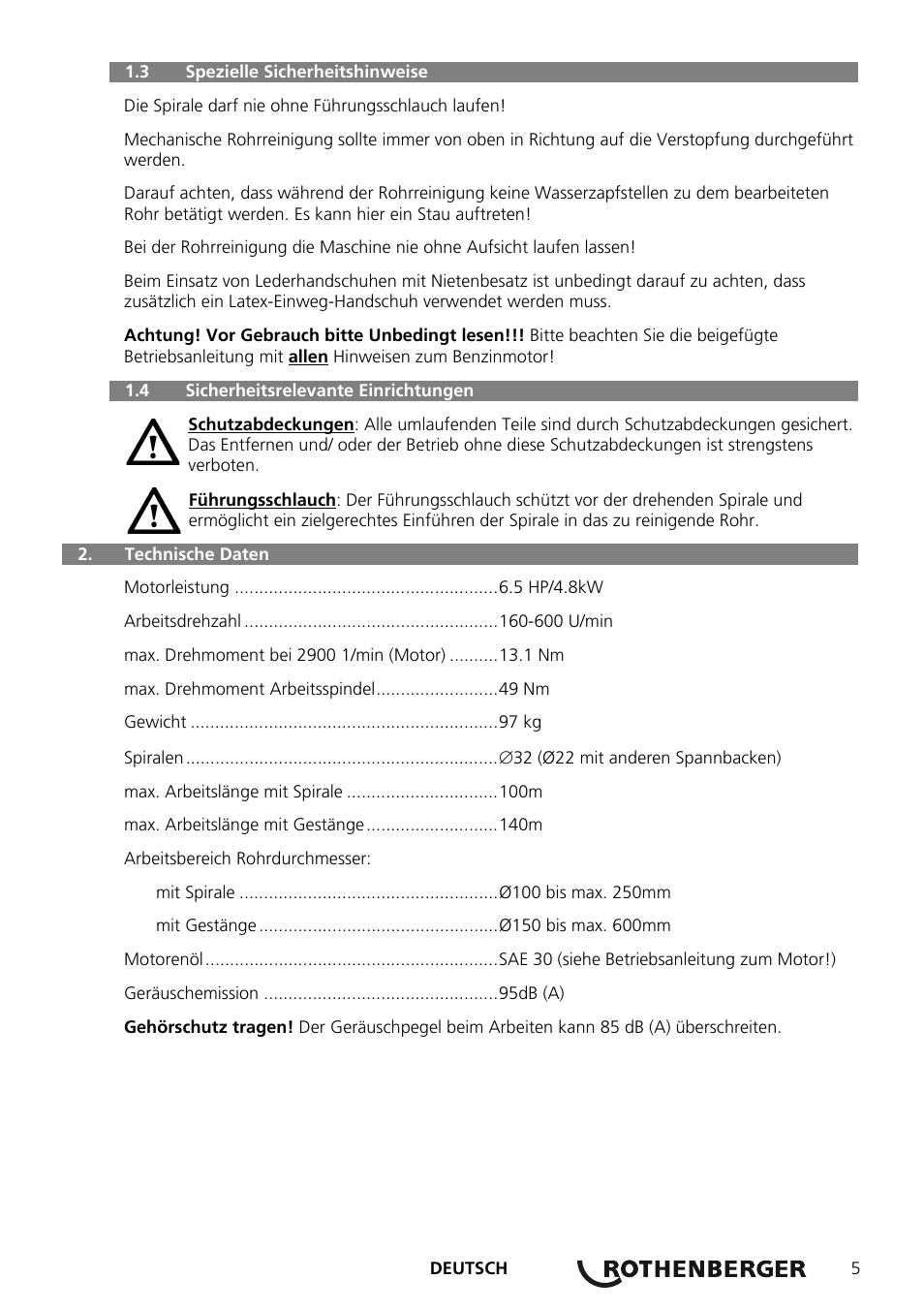 ROTHENBERGER R 140 B User Manual | Page 7 / 32