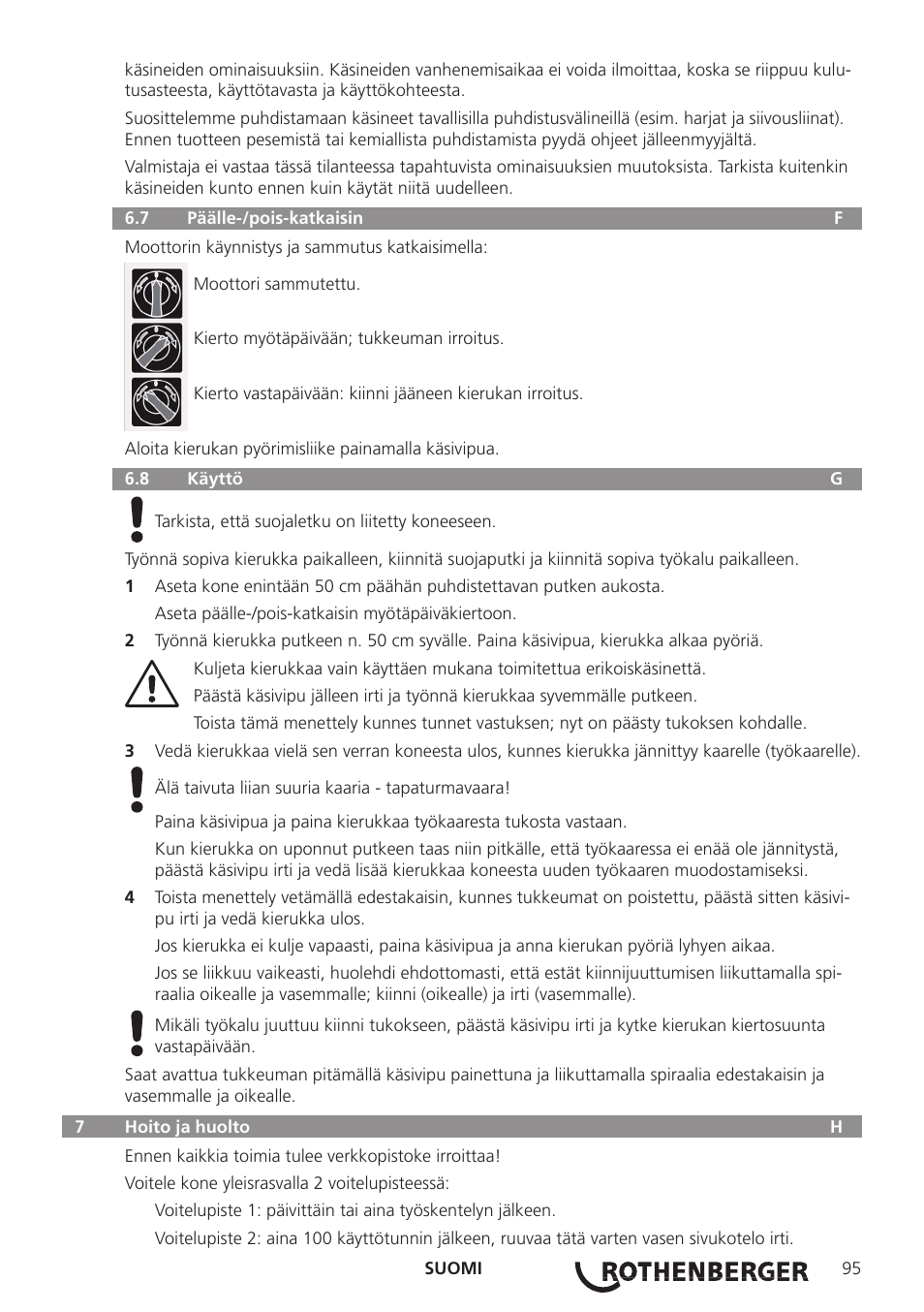 ROTHENBERGER R 750 User Manual | Page 103 / 180