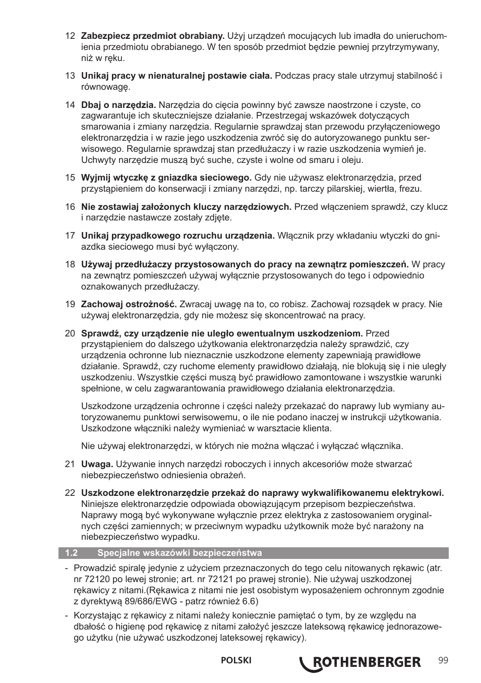 ROTHENBERGER R 750 User Manual | Page 107 / 180