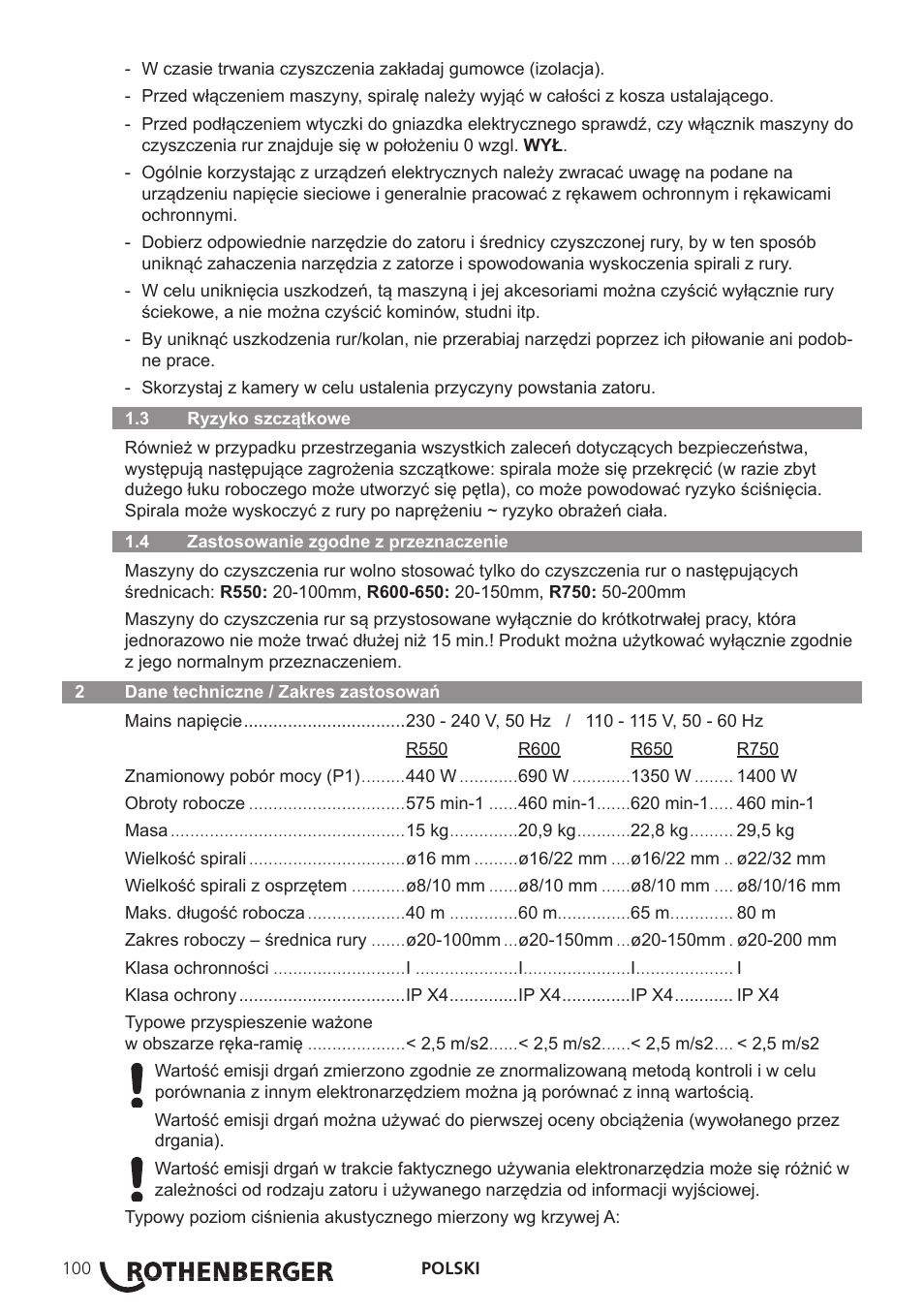 ROTHENBERGER R 750 User Manual | Page 108 / 180