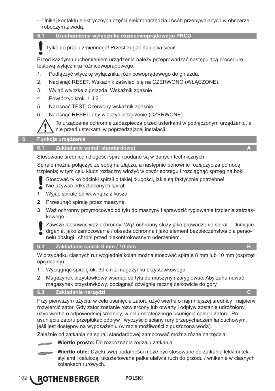 ROTHENBERGER R 750 User Manual | Page 110 / 180