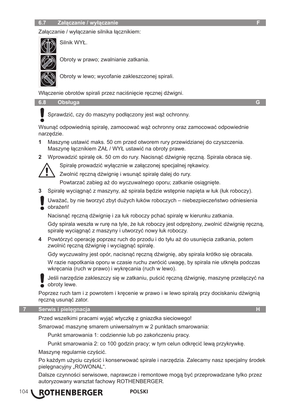 ROTHENBERGER R 750 User Manual | Page 112 / 180