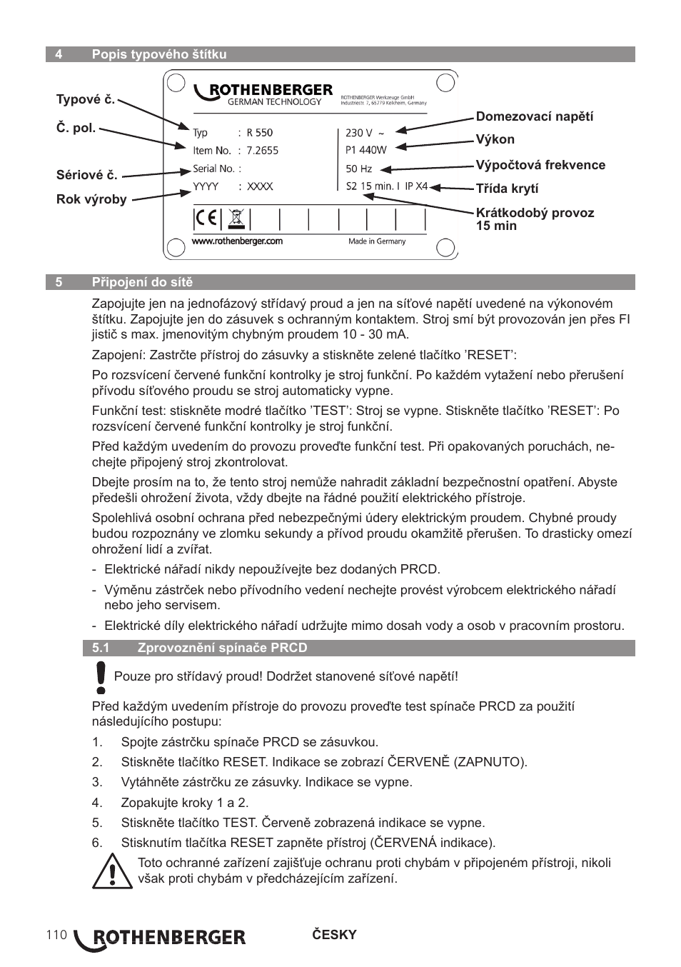 ROTHENBERGER R 750 User Manual | Page 118 / 180