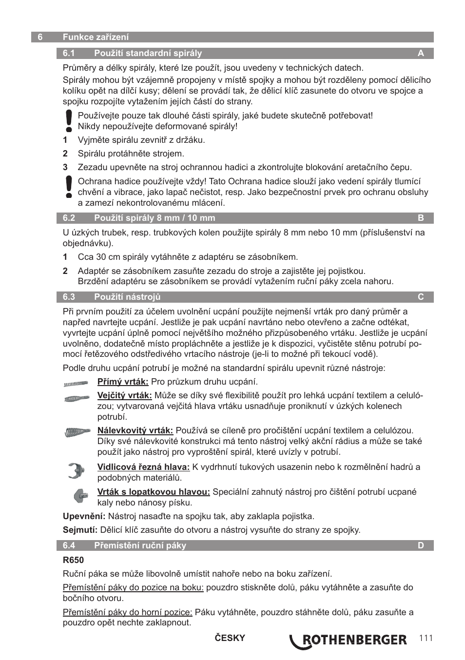 ROTHENBERGER R 750 User Manual | Page 119 / 180