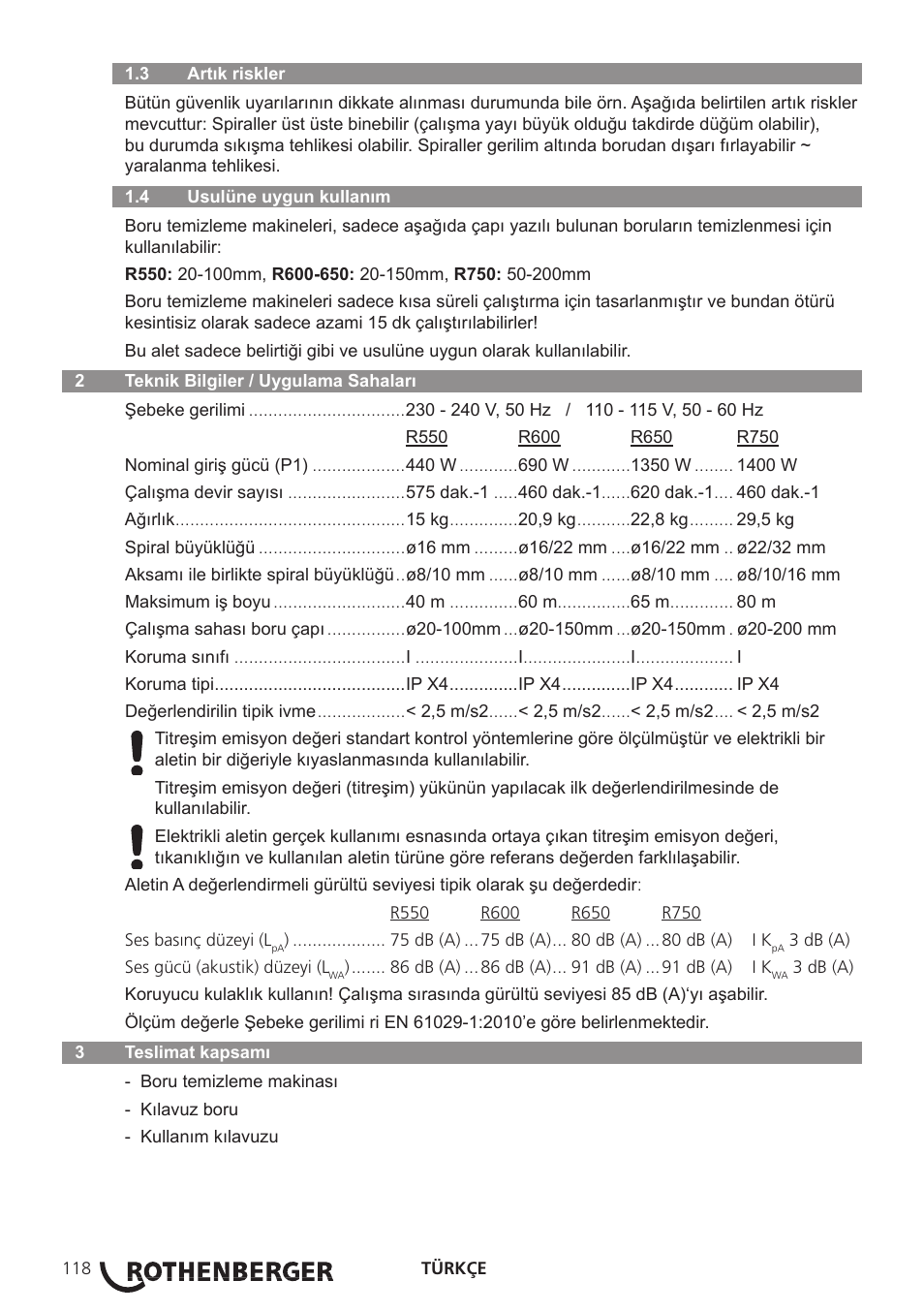 ROTHENBERGER R 750 User Manual | Page 126 / 180