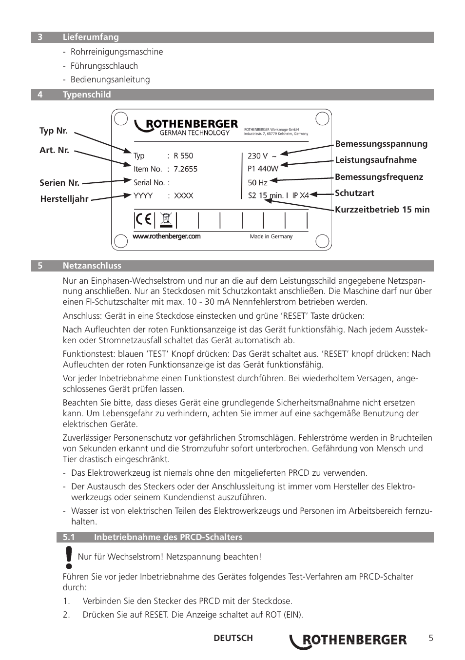 ROTHENBERGER R 750 User Manual | Page 13 / 180