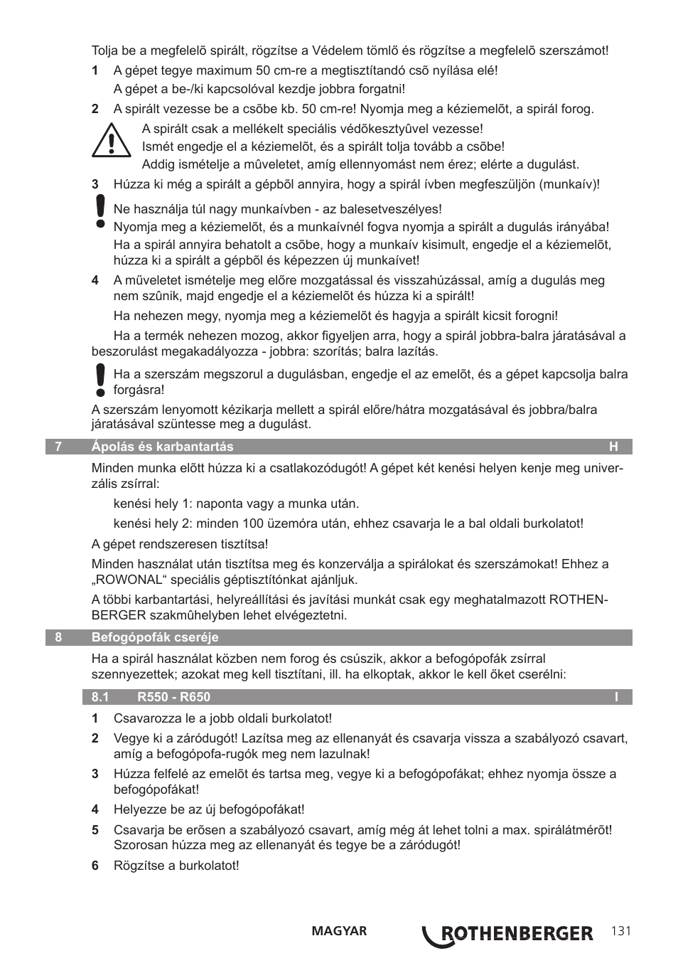 ROTHENBERGER R 750 User Manual | Page 139 / 180