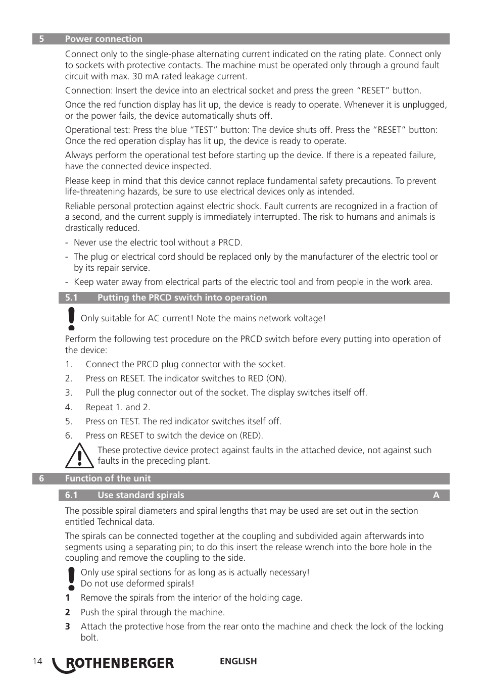 ROTHENBERGER R 750 User Manual | Page 22 / 180