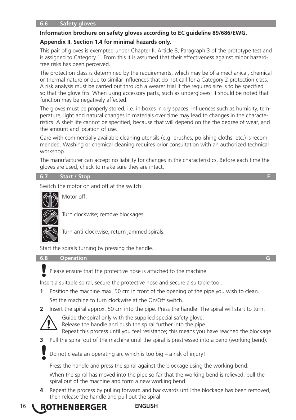 ROTHENBERGER R 750 User Manual | Page 24 / 180