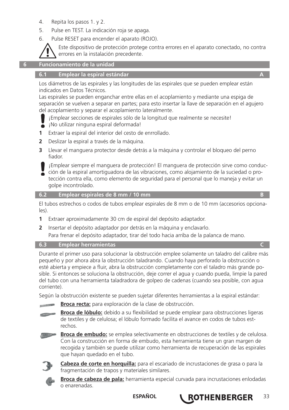 ROTHENBERGER R 750 User Manual | Page 41 / 180