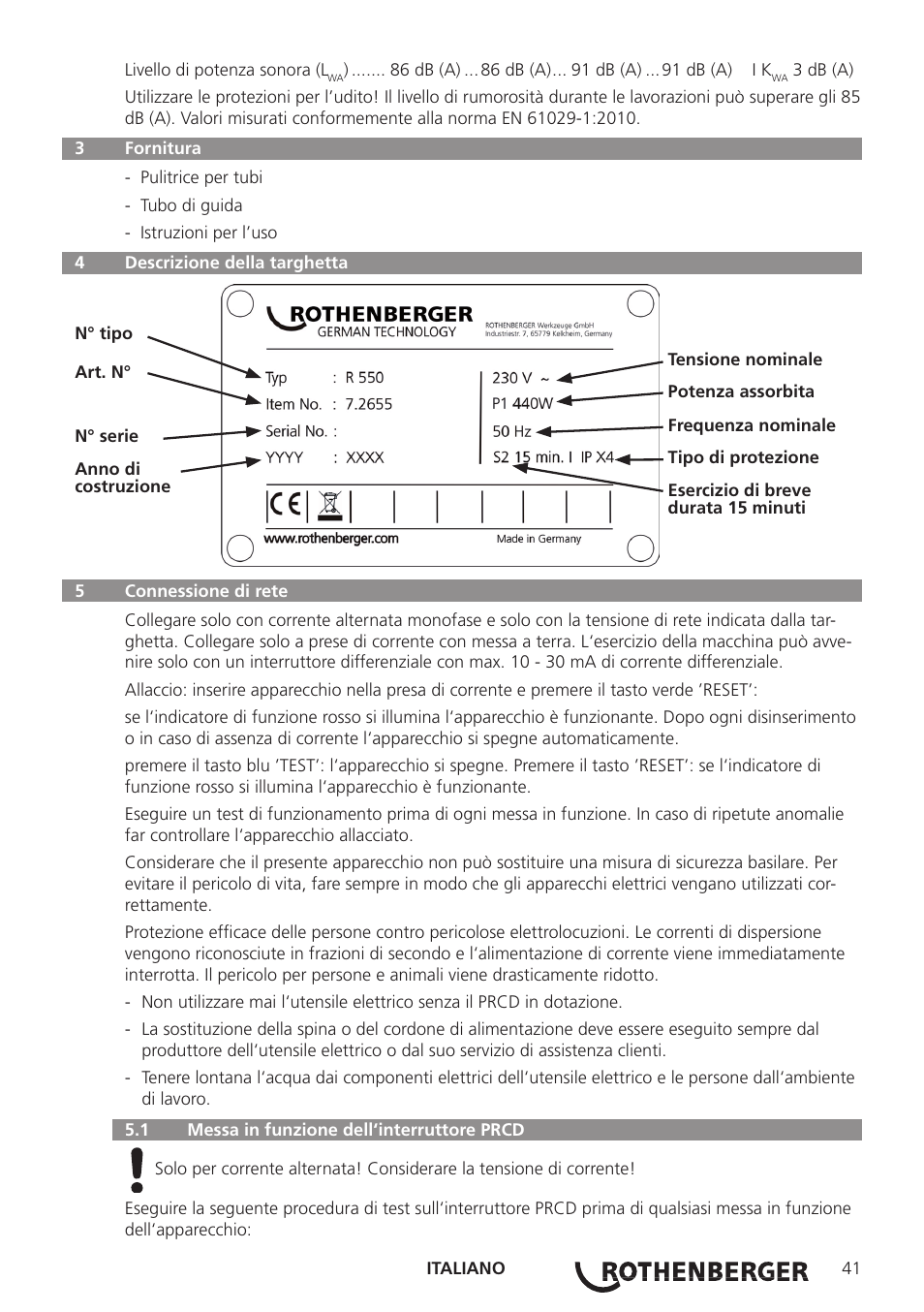 ROTHENBERGER R 750 User Manual | Page 49 / 180