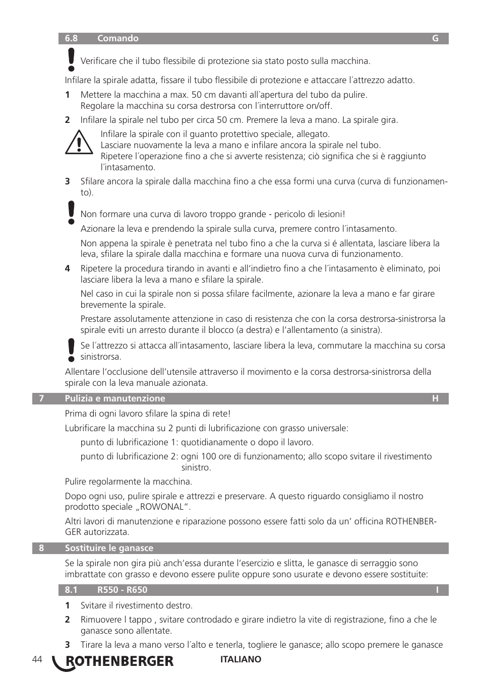 ROTHENBERGER R 750 User Manual | Page 52 / 180