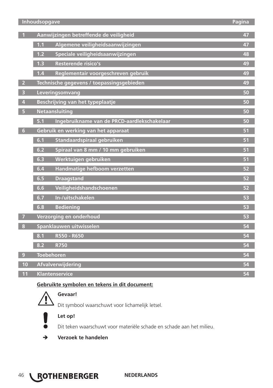 ROTHENBERGER R 750 User Manual | Page 54 / 180