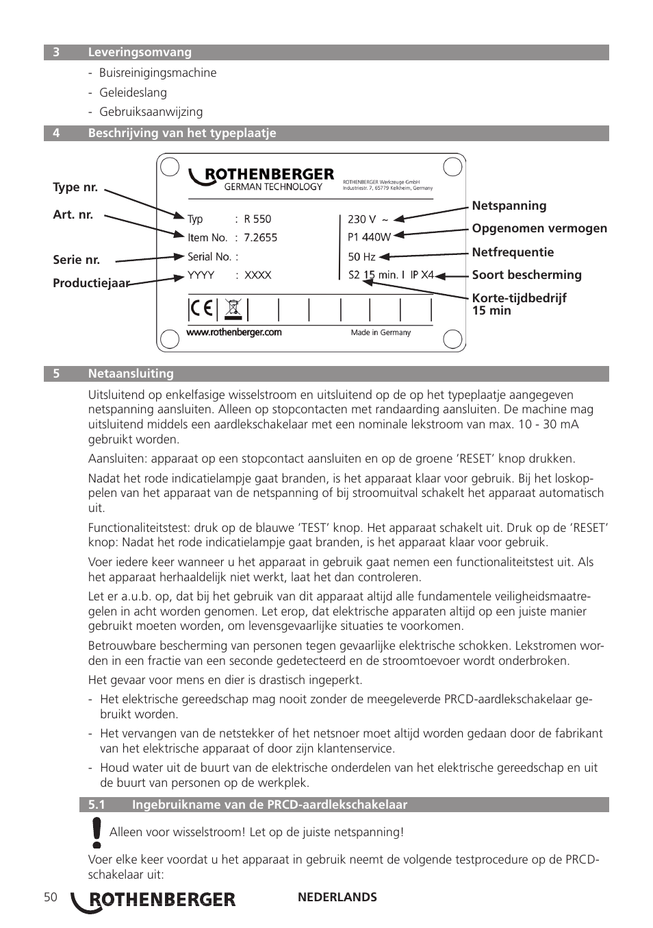 ROTHENBERGER R 750 User Manual | Page 58 / 180