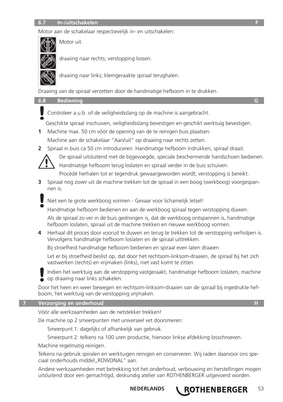 ROTHENBERGER R 750 User Manual | Page 61 / 180