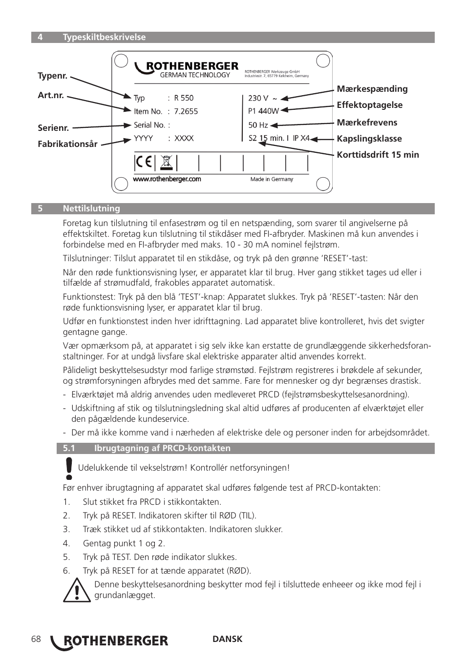 ROTHENBERGER R 750 User Manual | Page 76 / 180