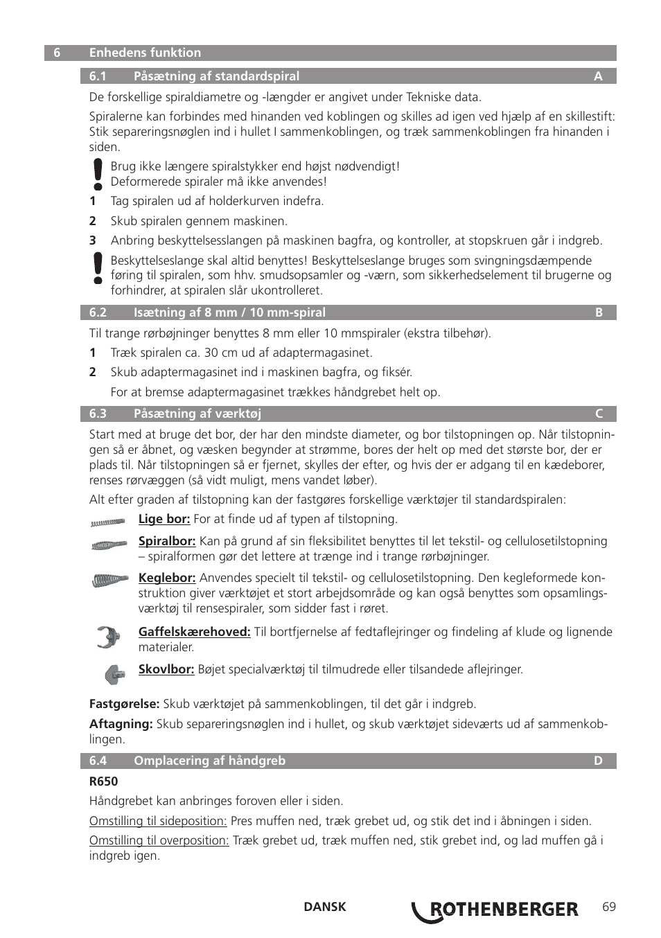 ROTHENBERGER R 750 User Manual | Page 77 / 180