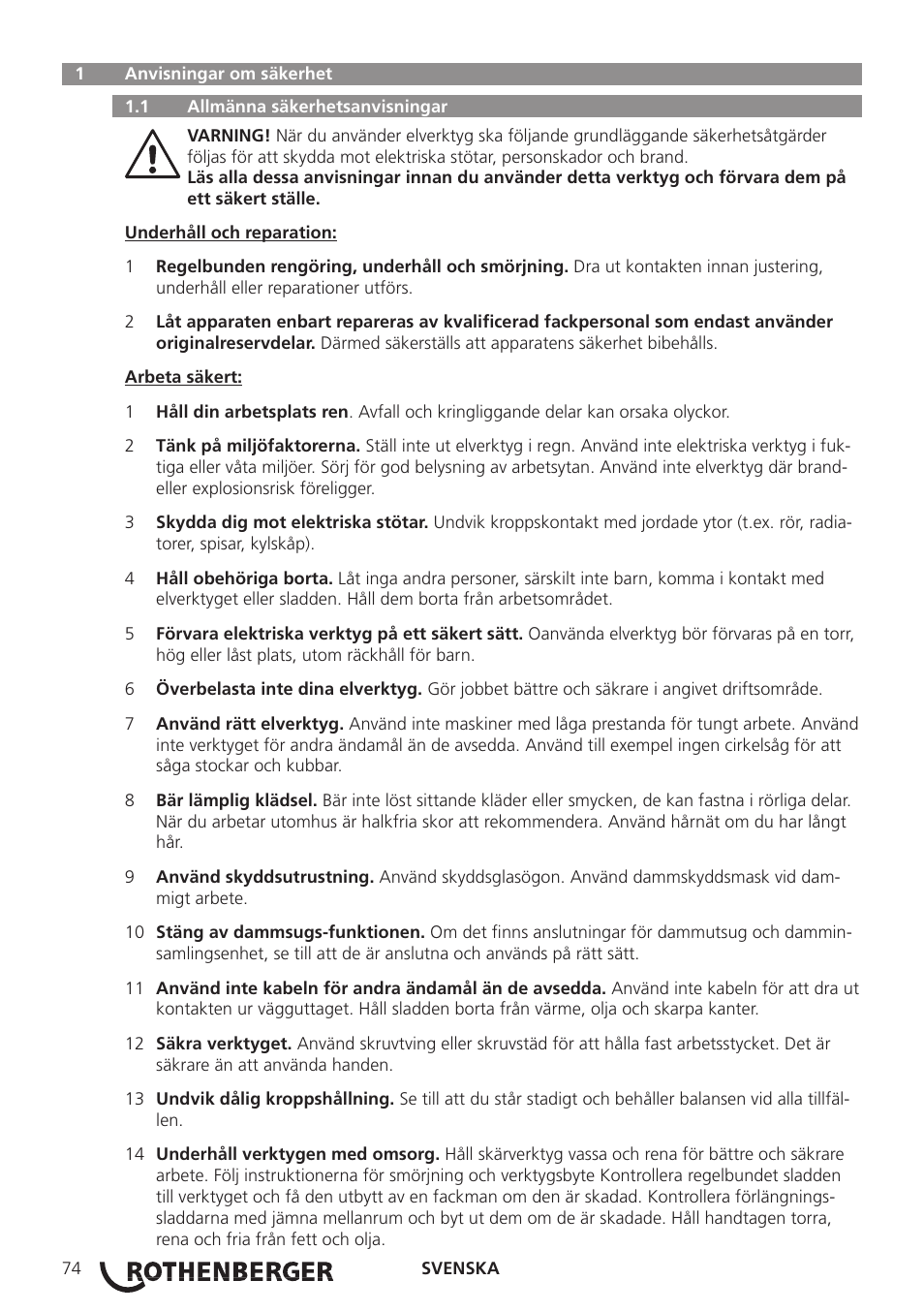 ROTHENBERGER R 750 User Manual | Page 82 / 180