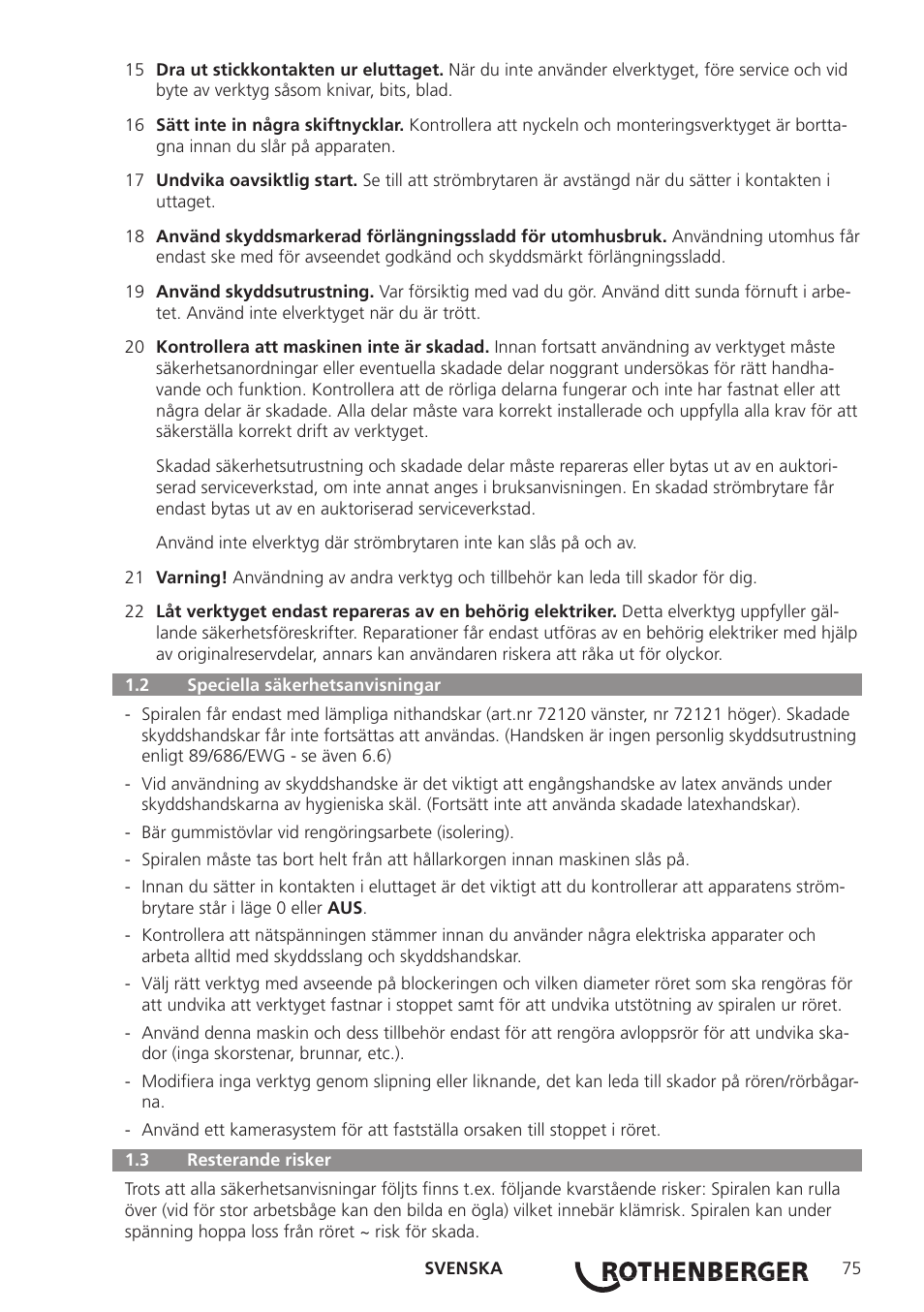 ROTHENBERGER R 750 User Manual | Page 83 / 180