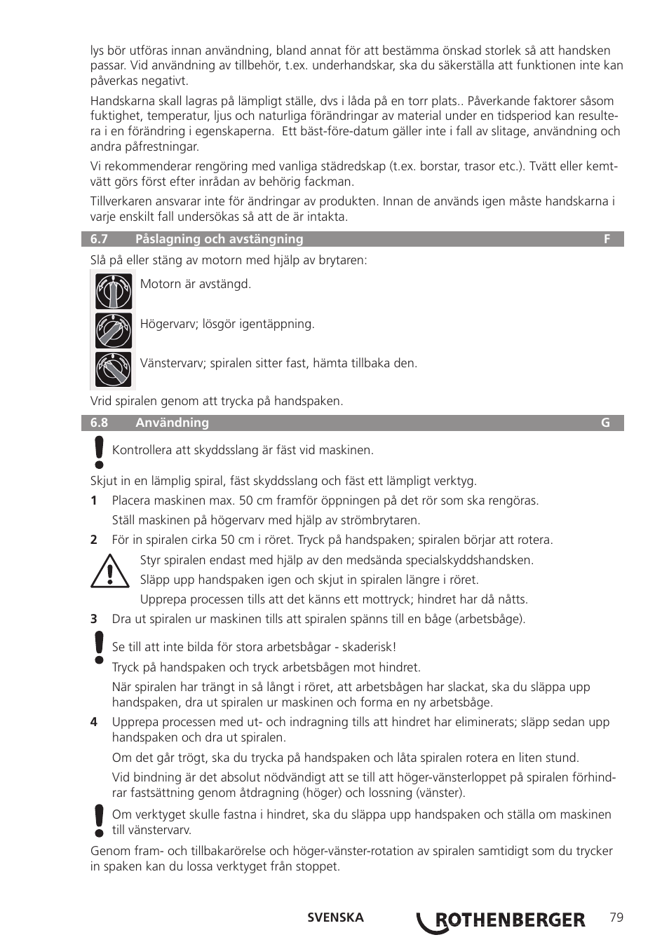 ROTHENBERGER R 750 User Manual | Page 87 / 180