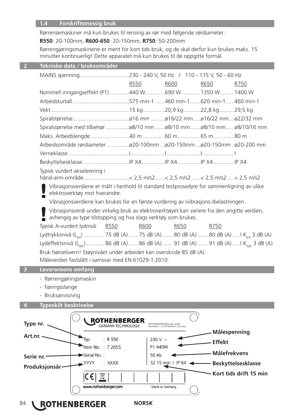 ROTHENBERGER R 750 User Manual | Page 92 / 180